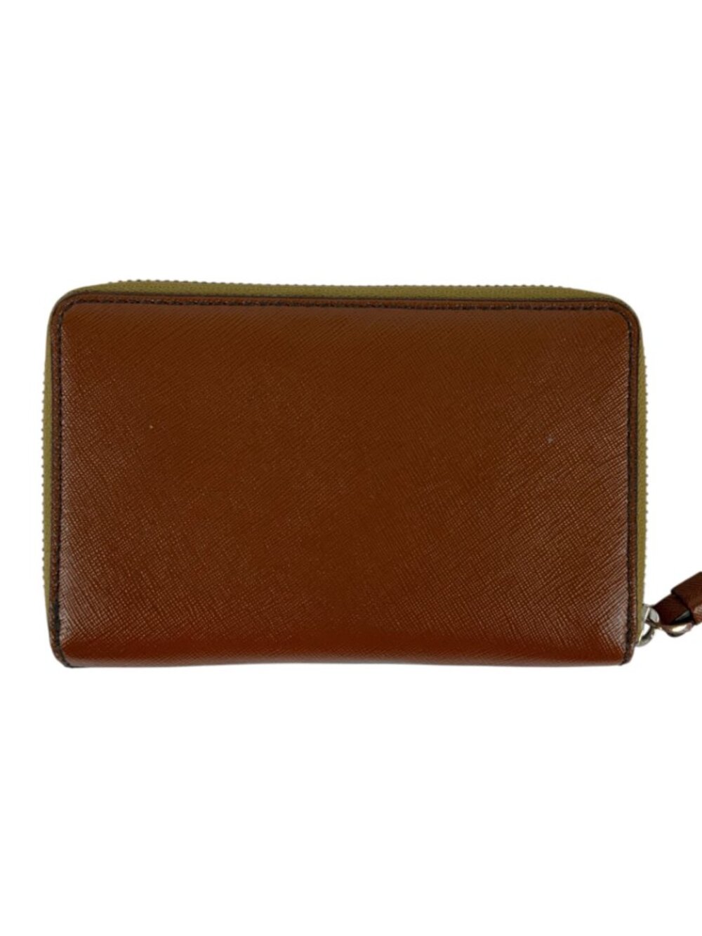 Marc By Marc Jacobs Womens Bifold Wristlet Wallet Blue Brown Leather - Picture 2 of 9